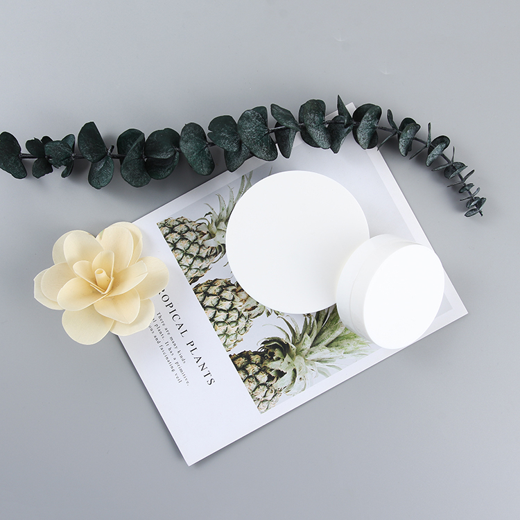 High quality 30g 100g Flat White Cosmetic Cream Jar Container for Skin Care