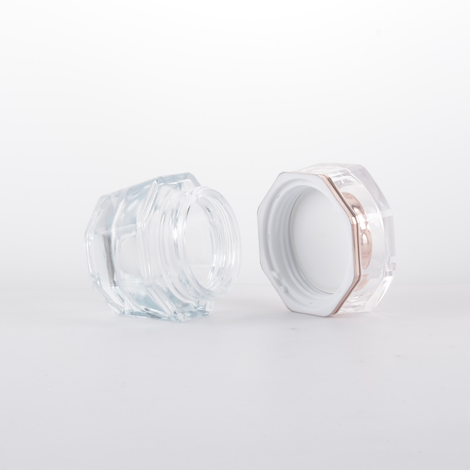 High quality 30g 50g 40ml 90ml 110ml Square Lotion Empty Serum Glass Bottle For Skin Care