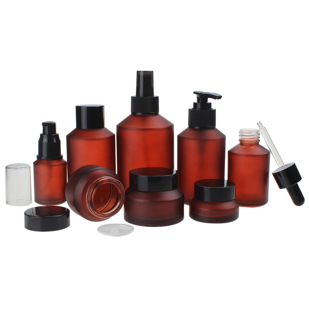 High quality 30g red cream jar, glass eye cream jar for sale