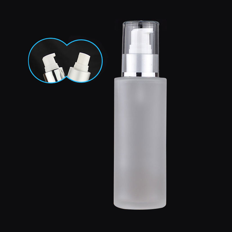 High quality 30ml 50ml 60ml glass spray serum bottle brown with press button sprayer