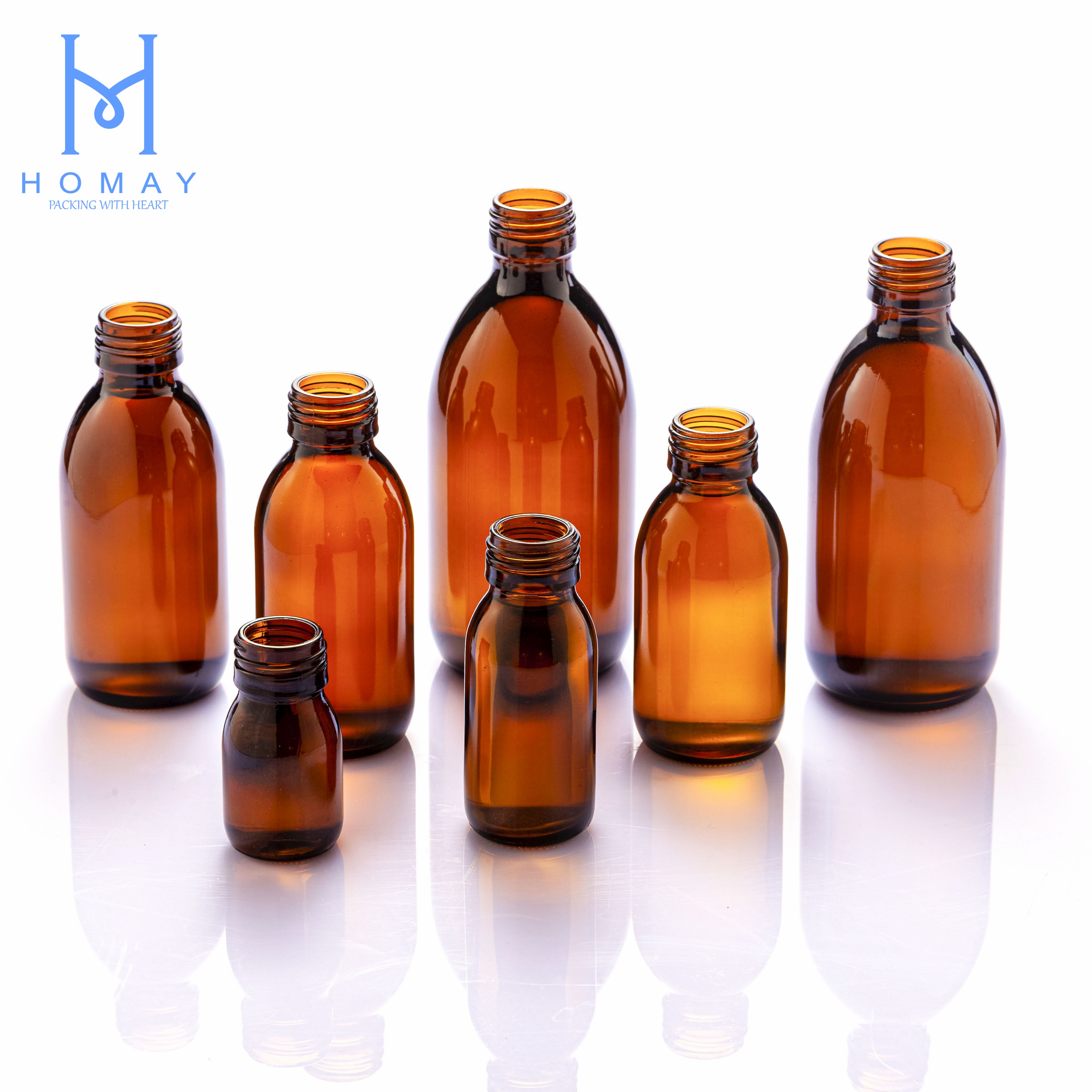 High quality 30ml 60ml 100ml 125ml 150ml 200ml 250ml 300ml 500ml amber pharmaceutical glass bottle for syrup
