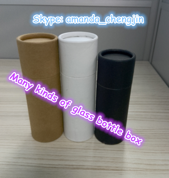 High quality 30ml paper tube wholesale / 1oz glass dropper bottles packing/30ml glass bottles packing box