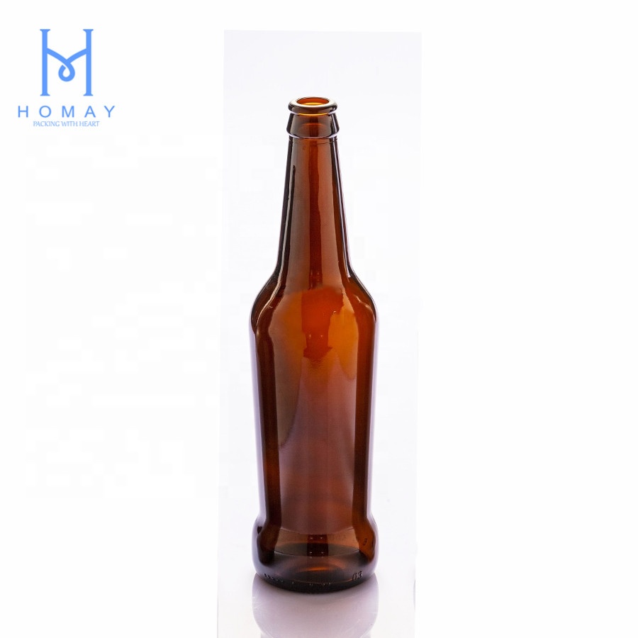 High quality 330ml 500ml amber beer glass bottles for beer