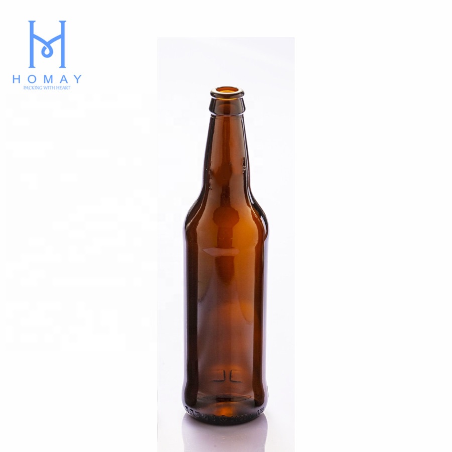 High quality 330ml 500ml amber beer glass bottles for beer