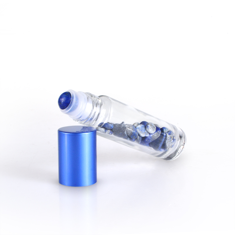 High quality 4ml 6ml 8ml 10ml essential oil gemstone perfume glass roller bottle