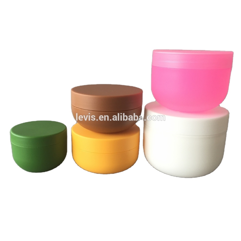 High quality 500ml Plastic Cosmetic Bowl Shape Body Butter Containers For Cream