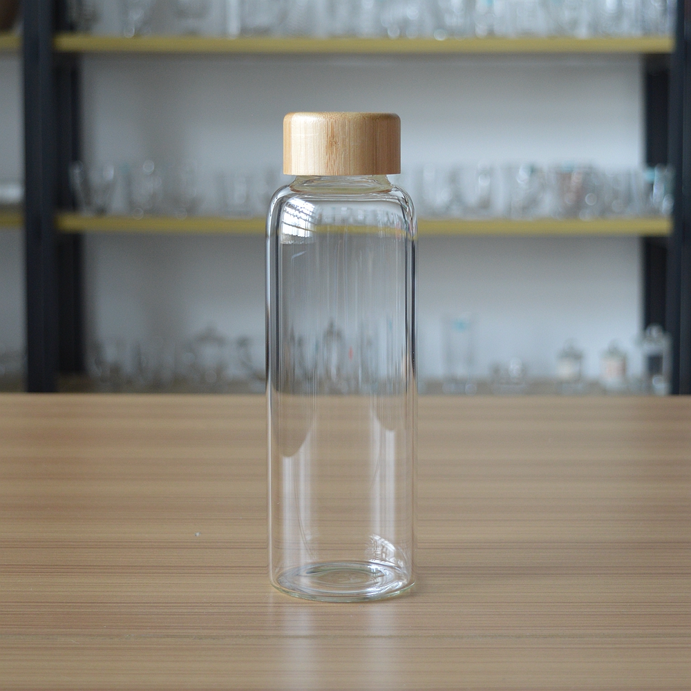 High quality 500ml drinking water bottle with bamboo cap