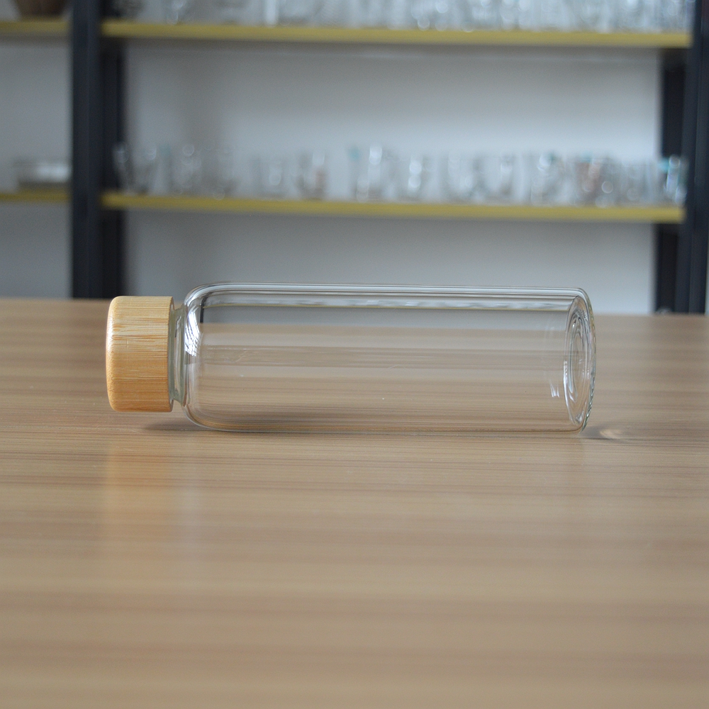 High quality 500ml drinking water bottle with bamboo cap