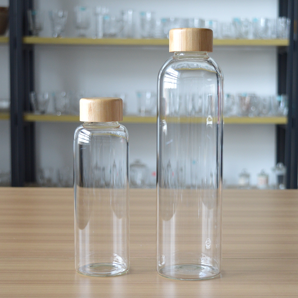 High quality 500ml drinking water bottle with bamboo cap