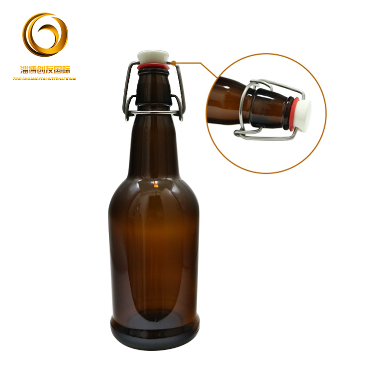 High quality 500ml glass beer bottle with swing top hot sale CY-120