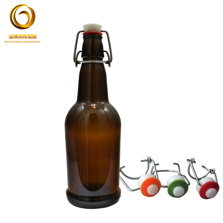 High quality 500ml glass beer bottle with swing top hot sale CY-120