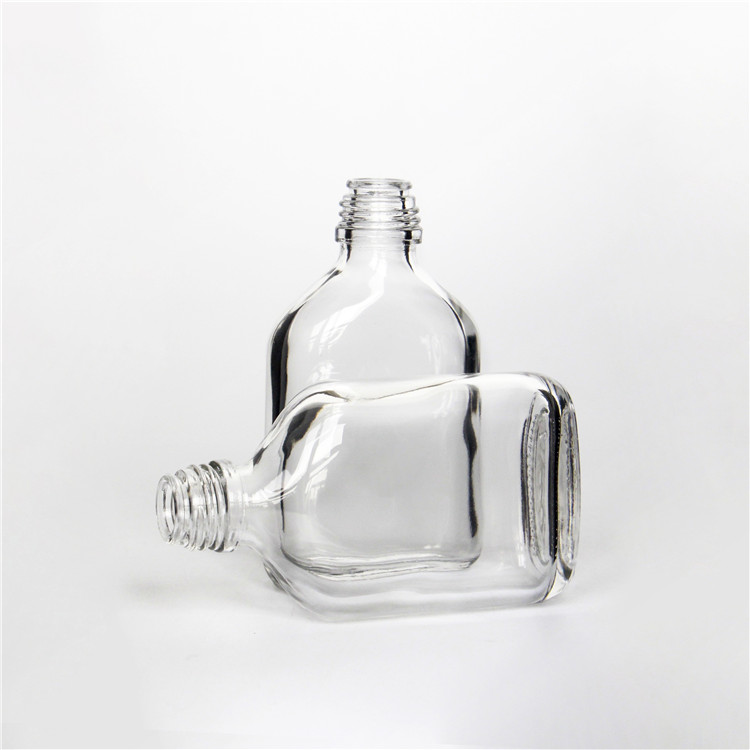 High quality 50ml flat glass wine bottle wholesale