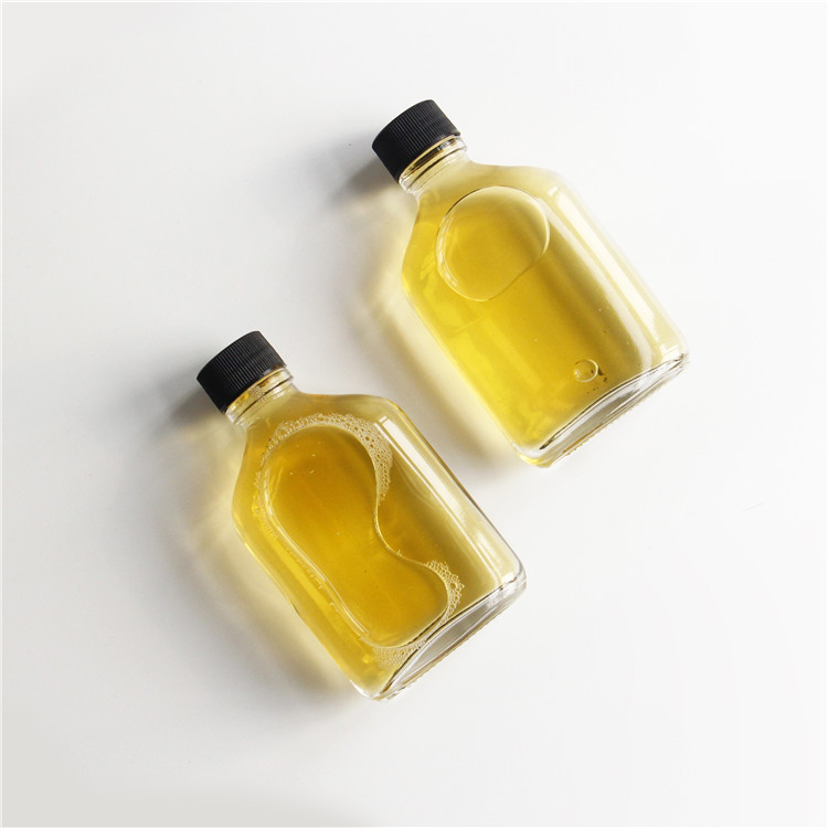 High quality 50ml flat glass wine bottle wholesale
