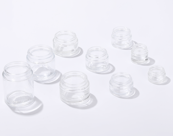 High quality 5g 10g 15g 20g 25g 30g 50g 60g 100g face cream bottle frosted glass cosmetic jar with bamboo cap