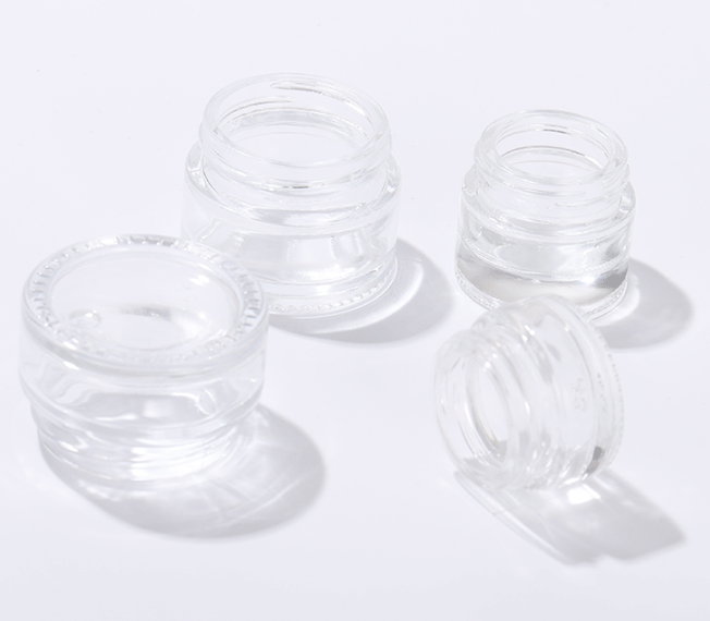 High quality 5g 10g 15g 20g 25g 30g 50g 60g 100g face cream bottle frosted glass cosmetic jar with bamboo cap