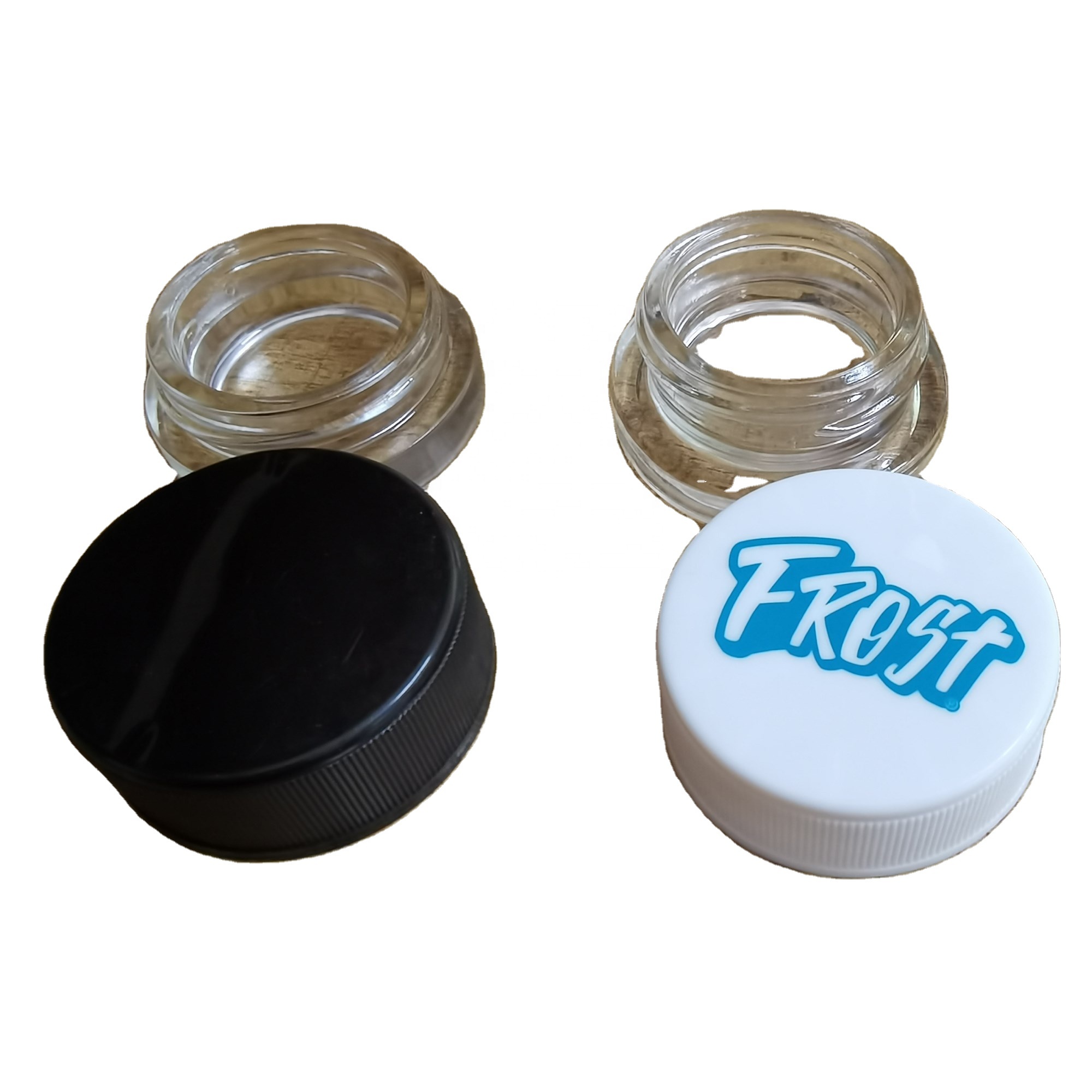 High quality 5g 9g small glass jar concentrate container with child resistant lid 5ml 9ml
