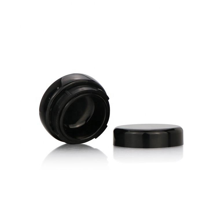 High quality 5g small black child resistant cap glass jar cr concentrate container with cbd oil