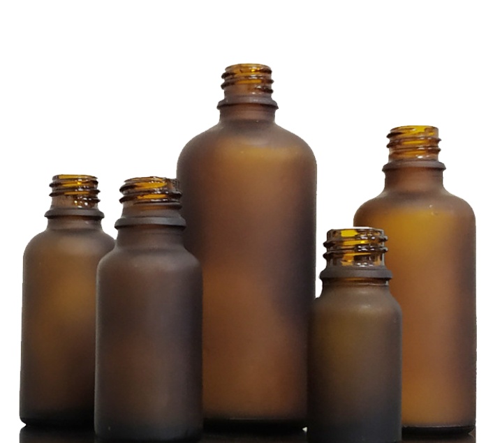 High quality 5ml 10ml 15ml 20ml 30ml 50ml 100ml amber frosting glass bottle essential oil bottle