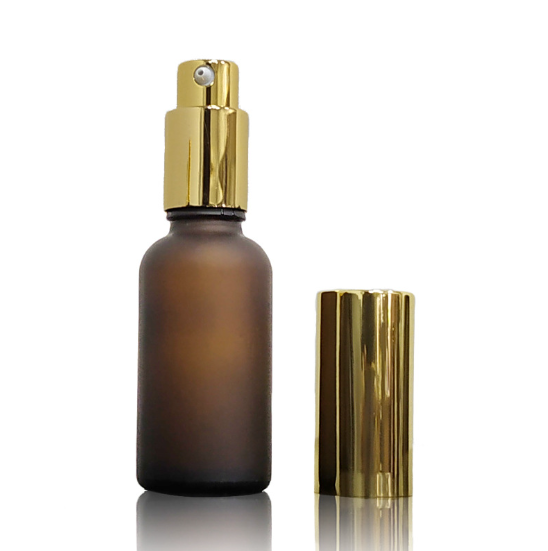 High quality 5ml 10ml 15ml 20ml 30ml 50ml 100ml amber frosting glass bottle essential oil bottle