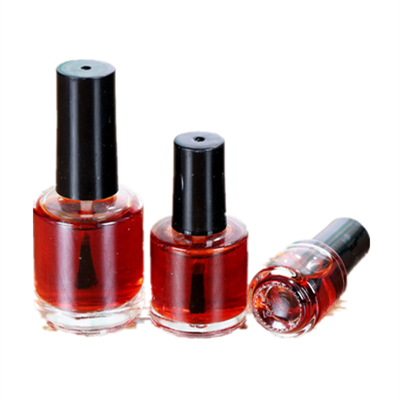 High quality 5ml 10ml 15ml Glass Round Nail Polish Empty Small Bottle Glue Bottle Brush