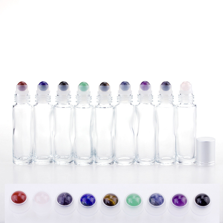 High quality 5ml 10ml 15ml clear glass essential oil roller bottle roll on perfume glass bottle