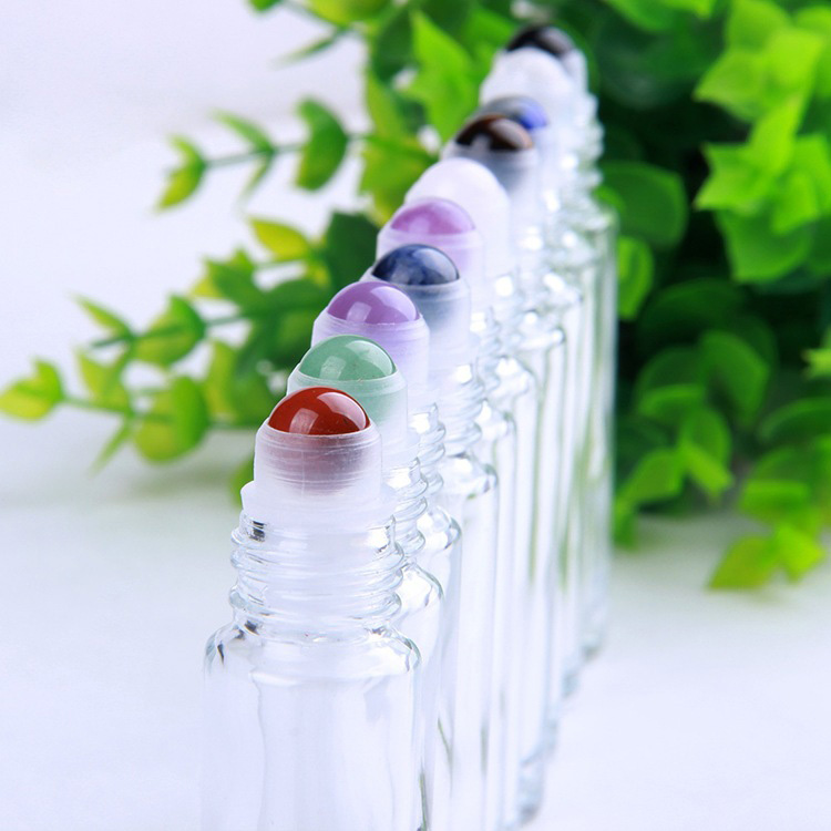 High quality 5ml 10ml 15ml clear glass essential oil roller bottle roll on perfume glass bottle