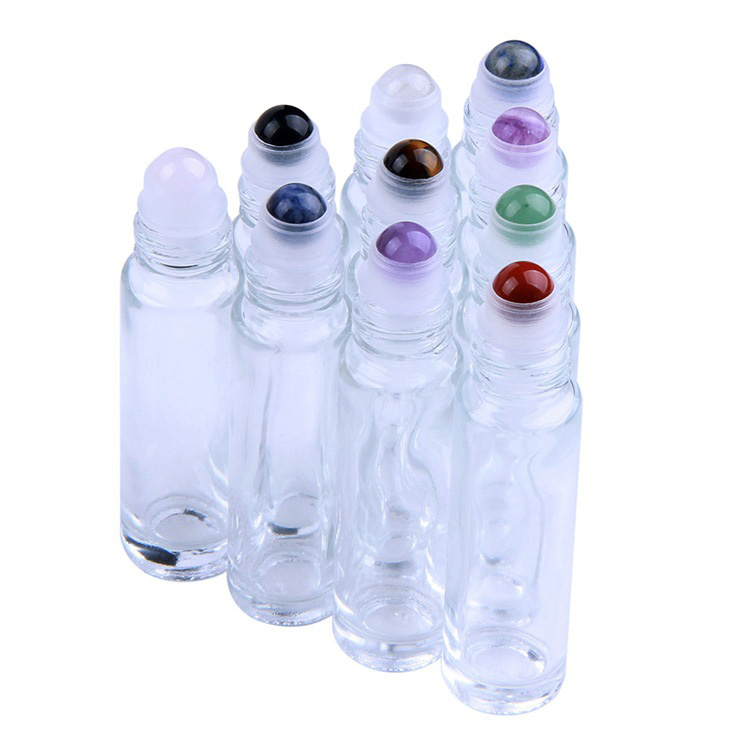 High quality 5ml 10ml 15ml clear glass essential oil roller bottle roll on perfume glass bottle