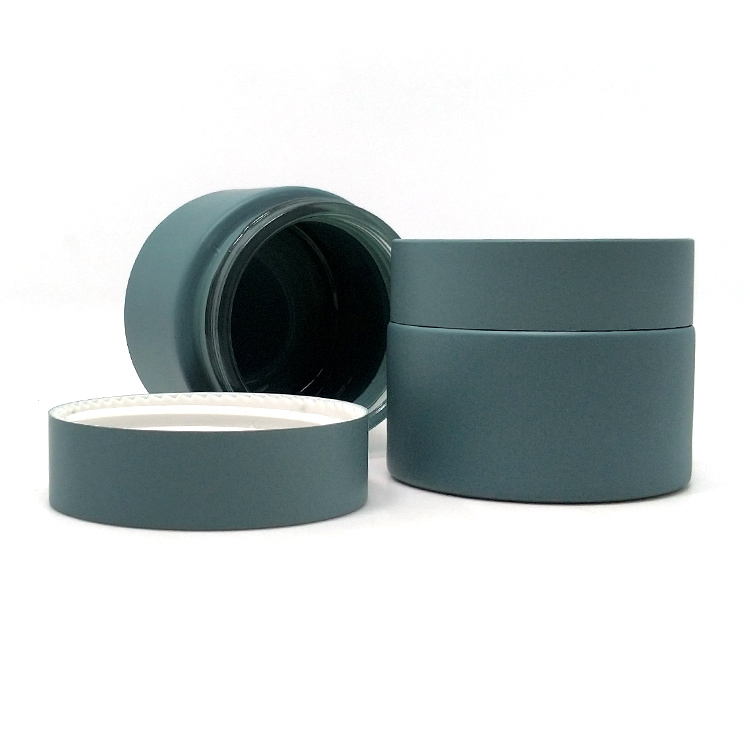 High quality 5ml 10ml 20ml 30ml 50ml 100g frosted color custom glass face cream jar