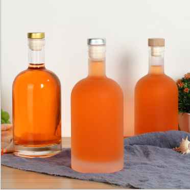 High quality 750ml Crystal Liquor Glass Bottle For Whiskey For Wine