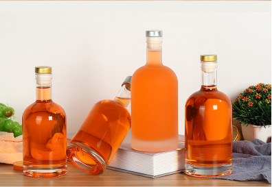 High quality 750ml Crystal Liquor Glass Bottle For Whiskey For Wine