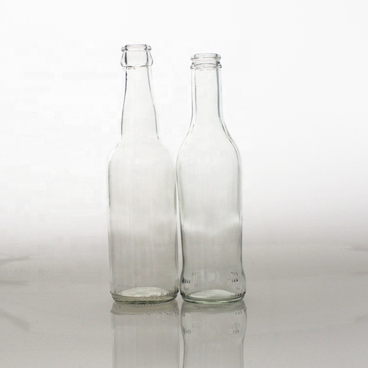 High quality 8oz 250ml beverage soft drink club drinking beer crown cap glass bottles
