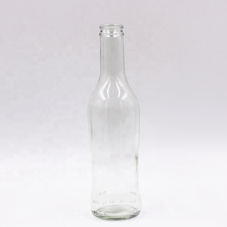 High quality 8oz 250ml beverage soft drink club drinking beer crown cap glass bottles