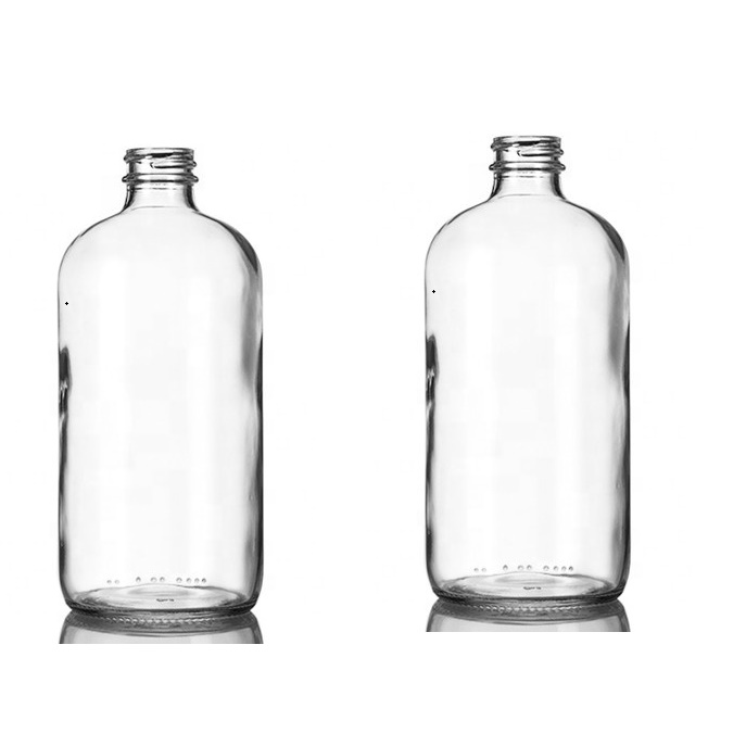 High quality Boston Round Glass Bottle 473ml used for Wine and other Beverage by Interwaters from China