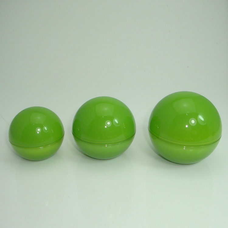 High quality Bottom Price Custom Round Acrylic Jar, Empty Green Screw Cap Jar 5g 10g 30g 50g 100g