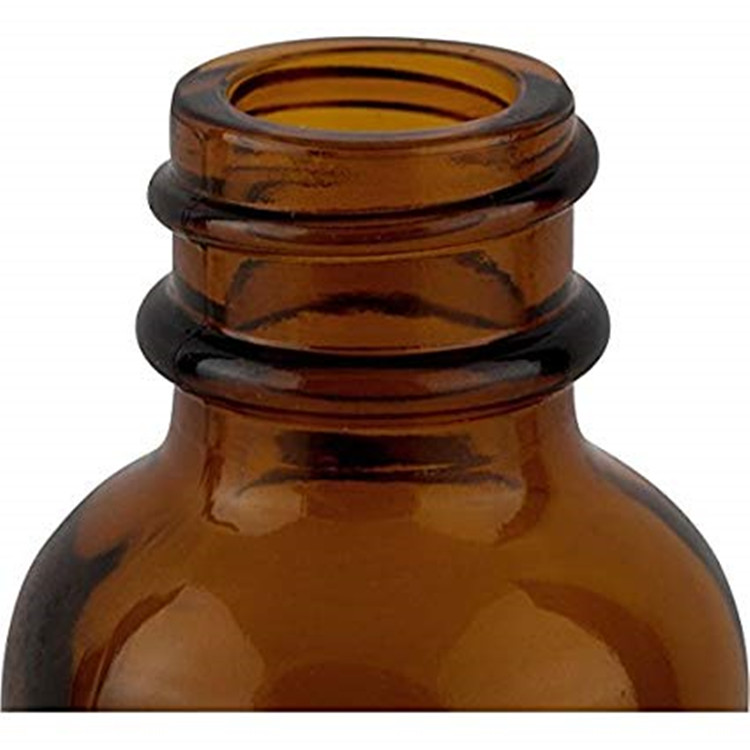 High quality GPI22-400 4oz 120ml amber /brown boston round glass bottle