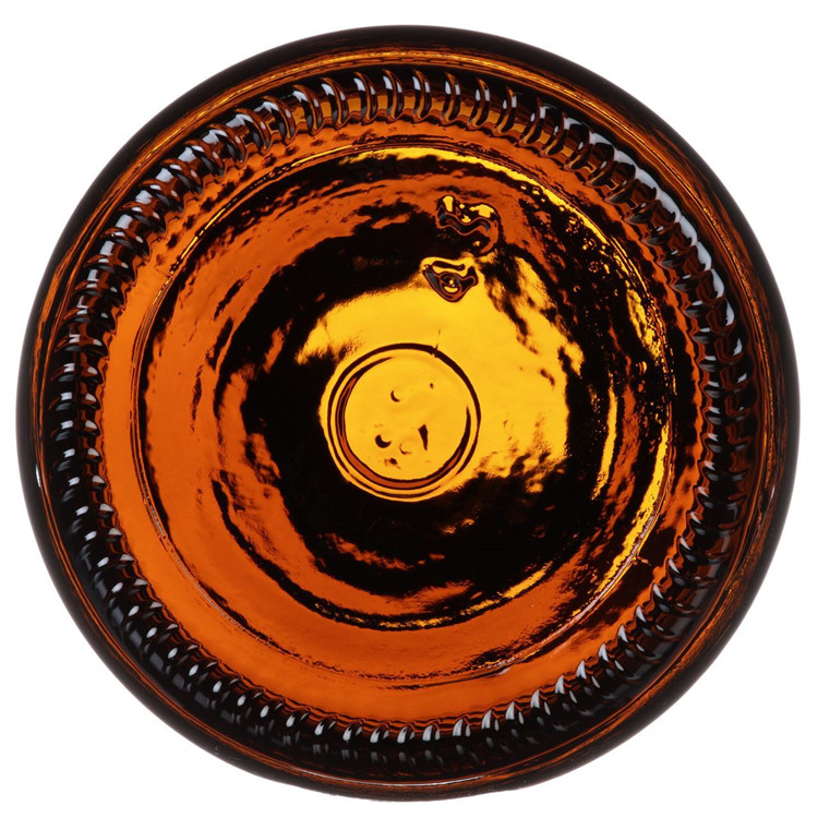 High quality GPI22-400 4oz 120ml amber /brown boston round glass bottle