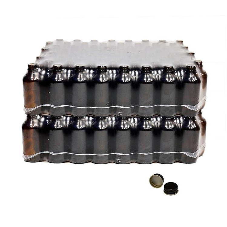 High quality GPI22-400 4oz 120ml amber /brown boston round glass bottle