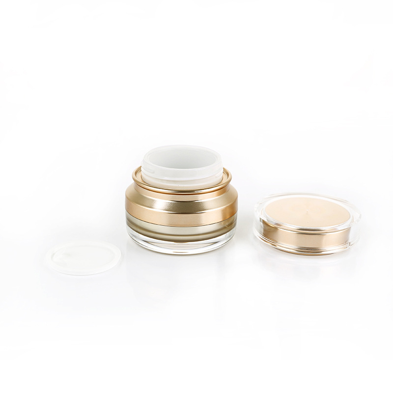 High quality Golden 30g Acrylic Empty Clean Cream Jar Cosmetic Container