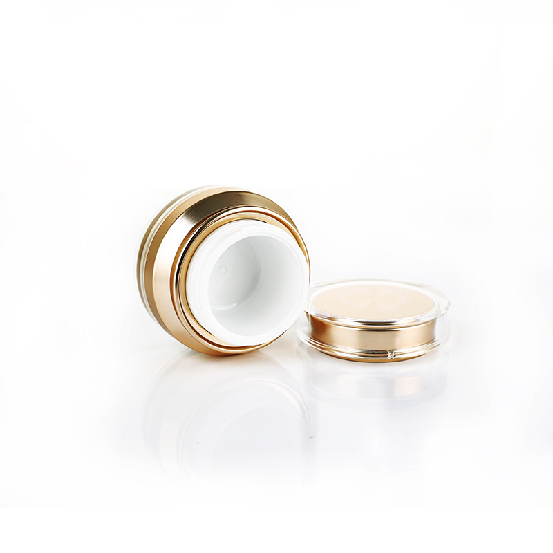 High quality Golden 30g Acrylic Empty Clean Cream Jar Cosmetic Container