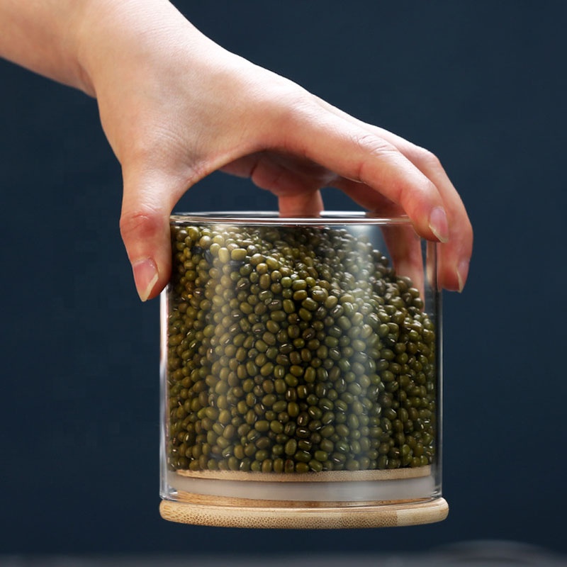 High quality Kitchen store glass storage jars containers for food