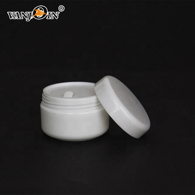 High quality PET double wall plastic cream jars for cosmetic packaging 4oz 8oz body scrub colorful empty containers