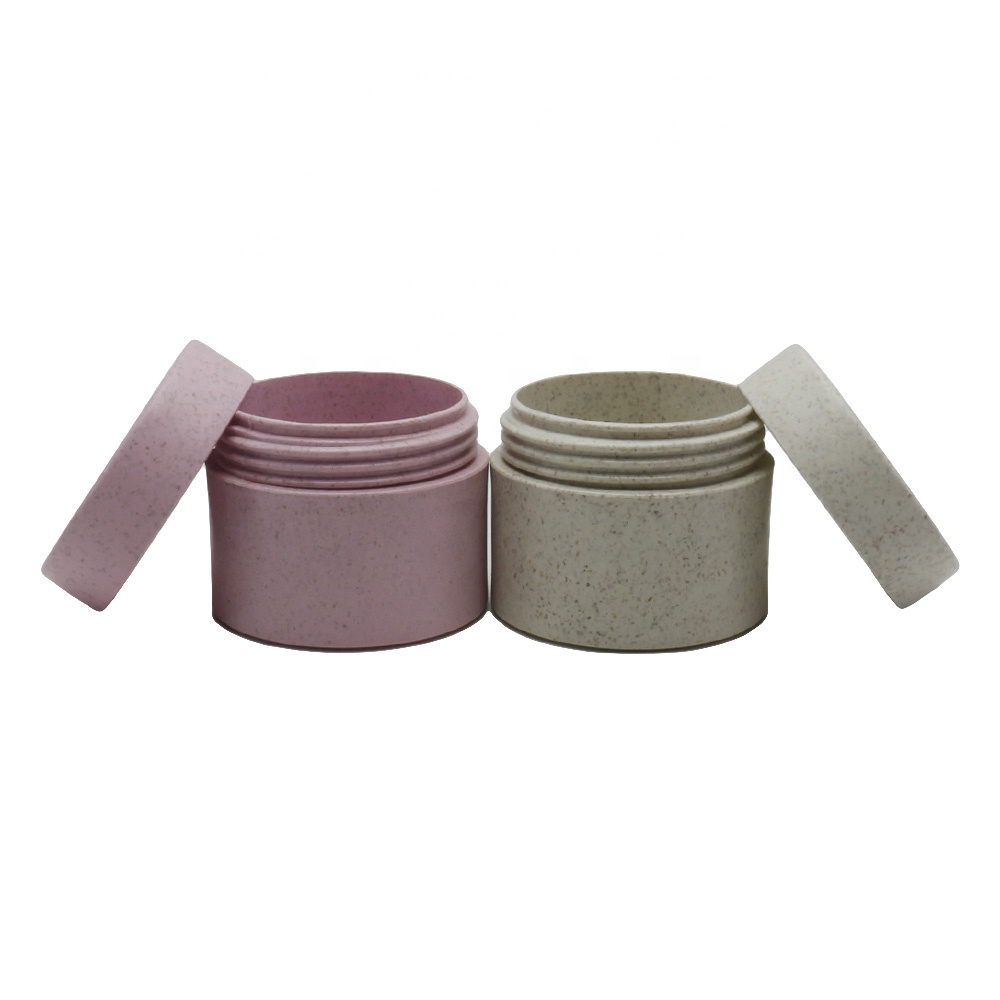 High quality PLA wheat straw surface cream jars for cosmetics PLA-03A