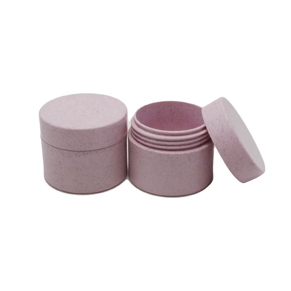 High quality PLA wheat straw surface cream jars for cosmetics PLA-03A