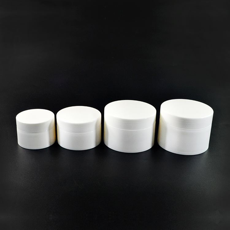 High quality PP plastic cosmetic containers 30g 50g 100g 120g white cosmetic cream packaging jar