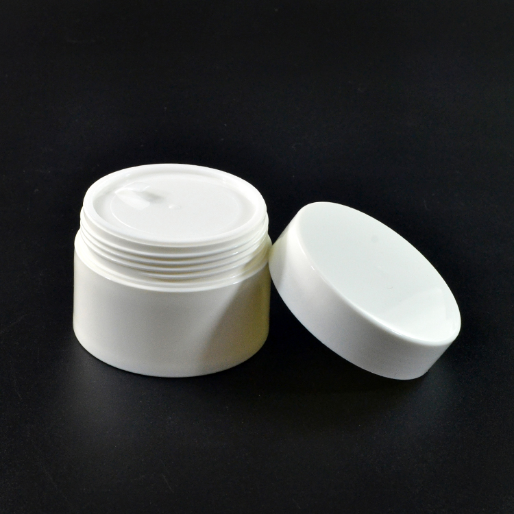 High quality PP plastic cosmetic containers 30g 50g 100g 120g white cosmetic cream packaging jar