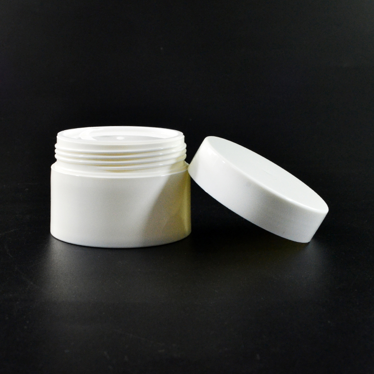 High quality PP plastic cosmetic containers 30g 50g 100g 120g white cosmetic cream packaging jar
