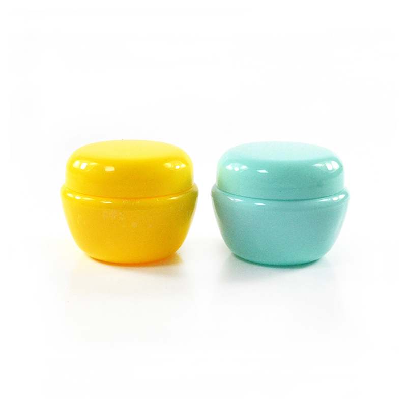 High quality PP plastic cosmetic containers 5g 10g 20g 30g 50g colorful mushroom shape cosmetic cream packaging jar