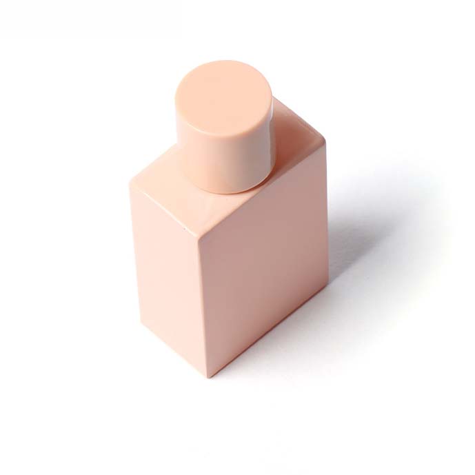 High quality Refillable Frosted pink glass perfume bottle spray perfume bottle 50ml 100ml