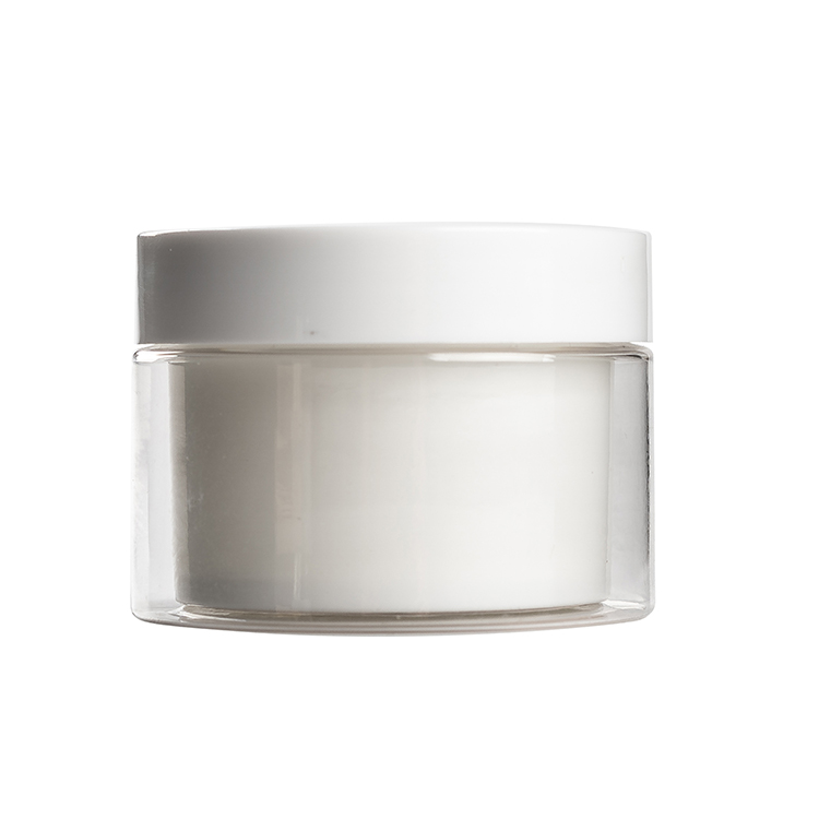 High-quality Transparent acrylic jar cosmetics packaging Sunscreen glass jar