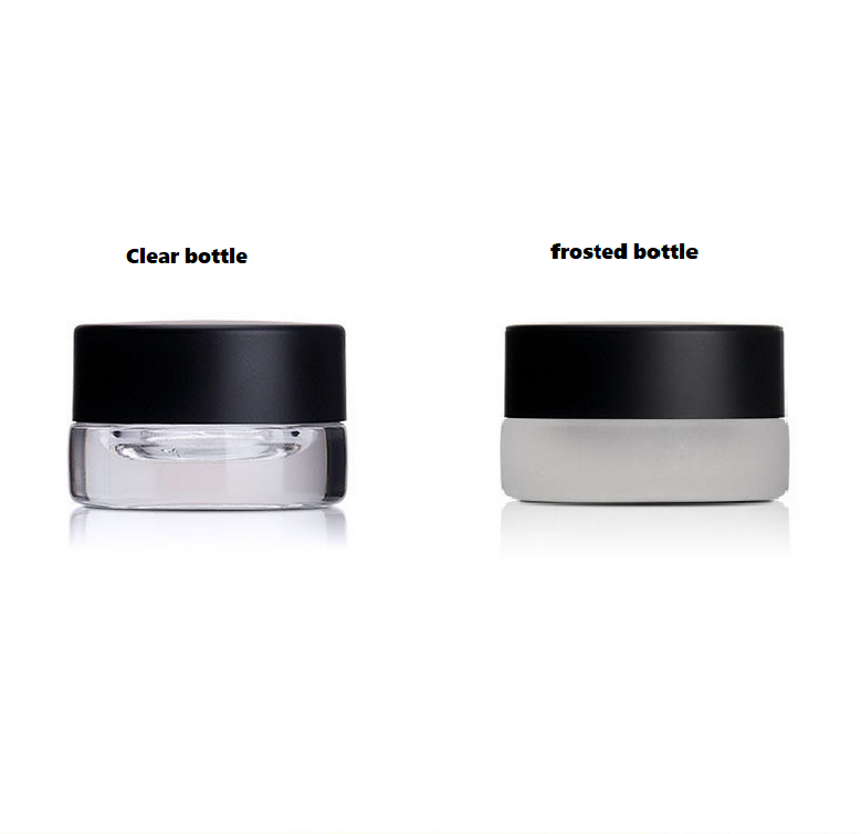 High quality Wax cbd glass jar hot wholesale glass jar with plastic lid 3ml 5ml 10ml mini glass container